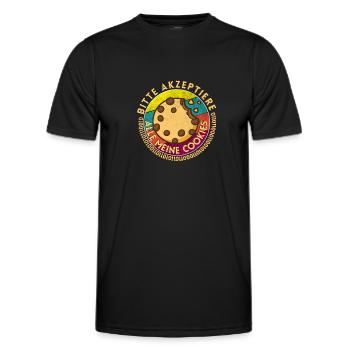 Retro Informatiker Coding Admin Sprüche - Männer Funktions-T-Shirt - Schwarz - Vorne - AI Model Male 178 dark (178cm)