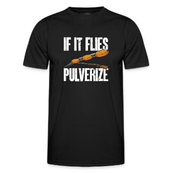Trapschießen Skeet Tontaubenschießen - Männer Funktions-T-Shirt - Schwarz - Vorne - AI Model Male 178 dark (178cm)