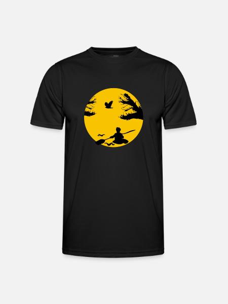 kanu freiheit - Männer Funktions-T-Shirt - Schwarz