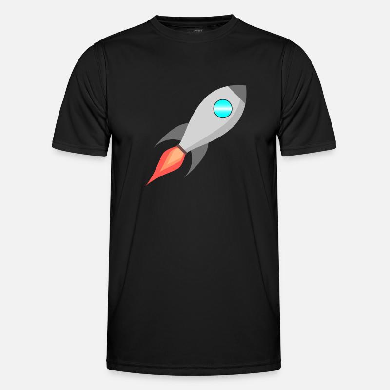 Roquette Spatiale Rocket Raumfahrt T-shirt sport Homme