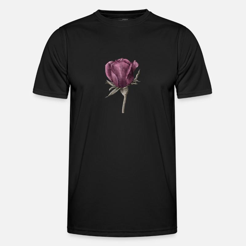 Rose Blume Männer Funktions-T-Shirt
