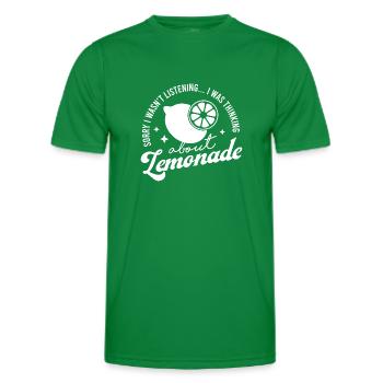 Denken Sie an Limonaden, Zitrusfrüchte, - Männer Funktions-T-Shirt - Kelly Green - Vorne - AI Model Male 178 dark (178cm)