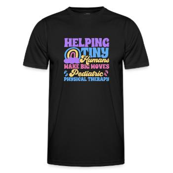 Physiotherapie Kinderphysiotherapeutin - Männer Funktions-T-Shirt - Schwarz - Vorne - AI Model Male 178 dark (178cm)