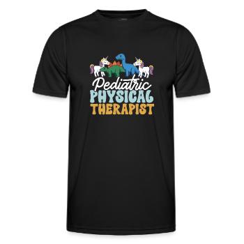 Physiotherapie Kinderphysiotherapeutin - Männer Funktions-T-Shirt - Schwarz - Vorne - AI Model Male 178 dark (178cm)