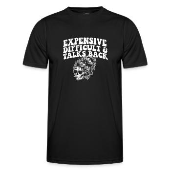 Expensive Difficult And Talks Back Skeleton Messy - Men's Functional T-Shirt - black - Front - AI Model Male 178 dark (178cm)