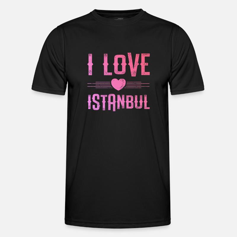 I Love Istanbul Männer Funktions-T-Shirt