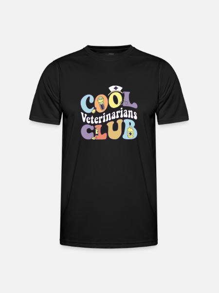 Cool Veterinarians Club Veterinary Practitioner - Men's Functional T-Shirt - black
