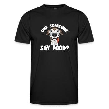Italian Greyhound Greyhound Dogs - Men's Functional T-Shirt - black - Front - AI Model Male 178 dark (178cm)