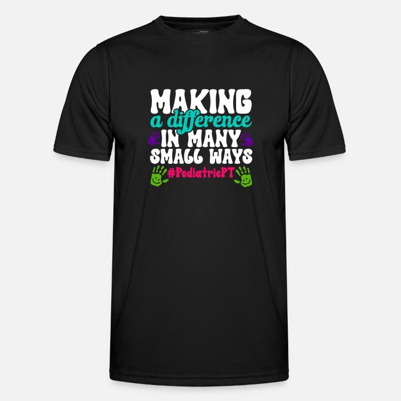 Physiotherapy Paediatric physiotherapist - Men's Functional T-Shirt - black