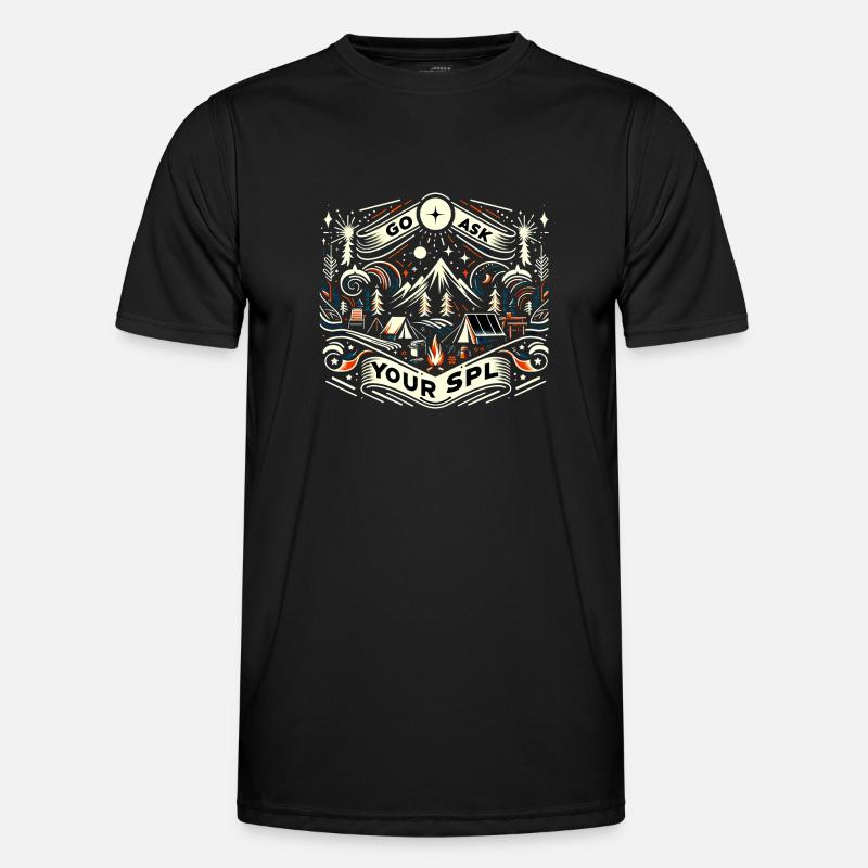 Go Ask Your Spl 8 - Men's Functional T-Shirt - black