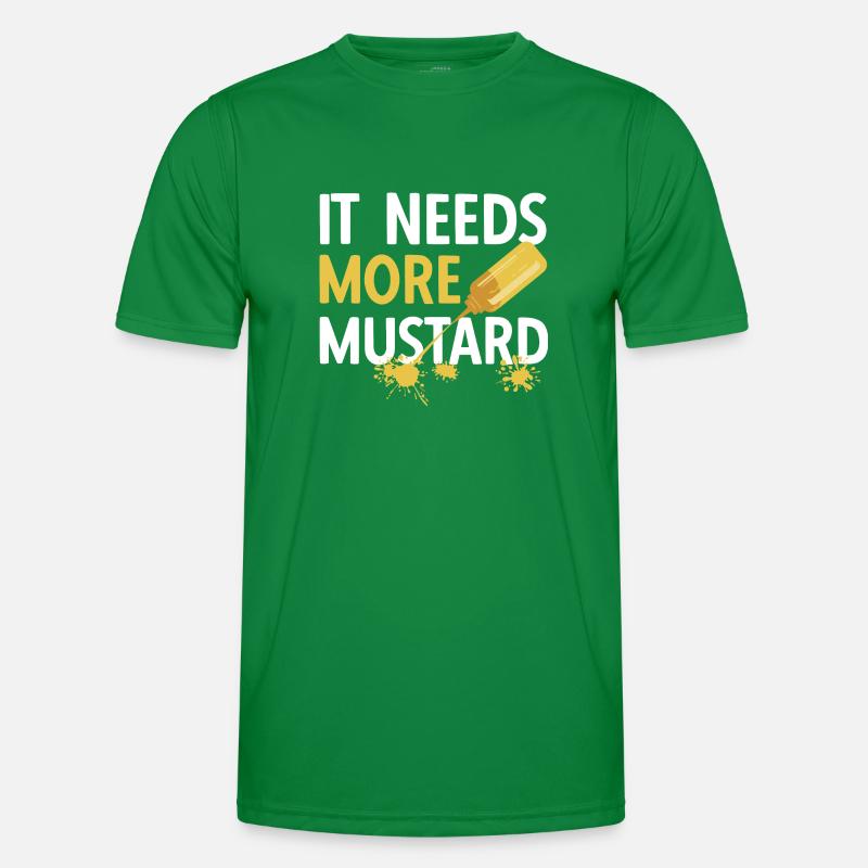 Senf Mustard Männer Funktions-T-Shirt