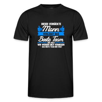 Abschied Kollegin Abschiedsparty Geschenk - Männer Funktions-T-Shirt - Schwarz - Vorne - AI Model Male 178 dark (178cm)