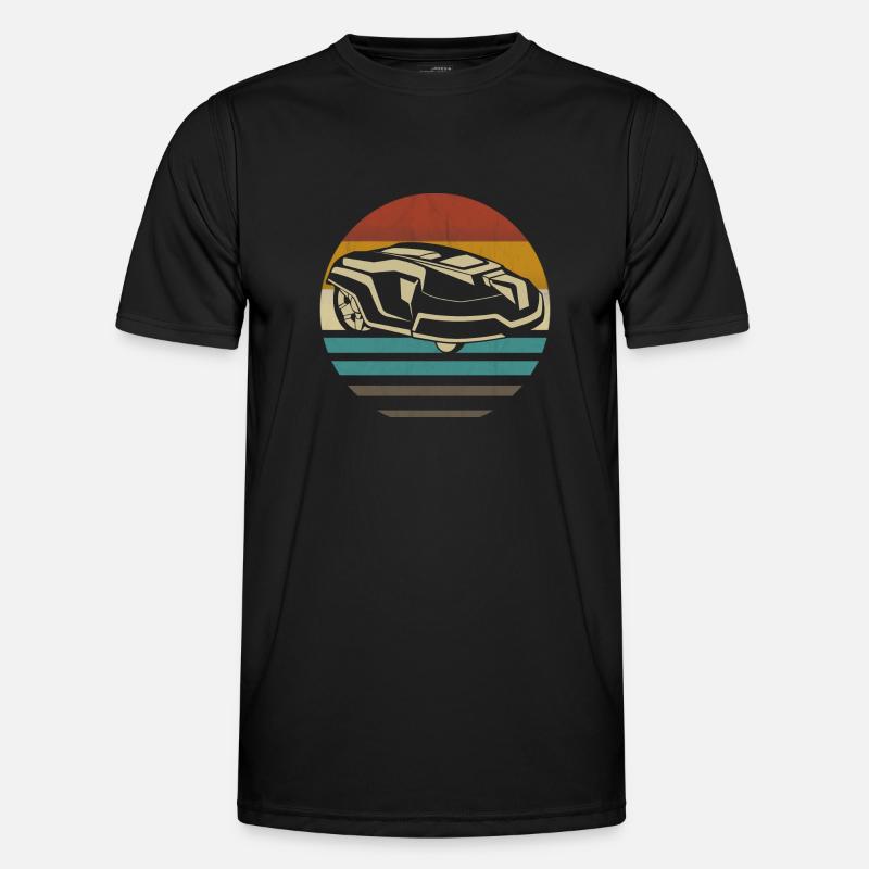 Tondeuse à gazon Robots retro T-shirt sport Homme