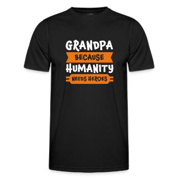 Großvater Großvater Großvater Geschenk - Männer Funktions-T-Shirt - Schwarz - Vorne - AI Model Male 178 dark (178cm)