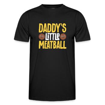 Boulettes de viande Italie Cuisine italienne - T-shirt sport Homme - noir - Devant - AI Model Male 178 dark (178cm)