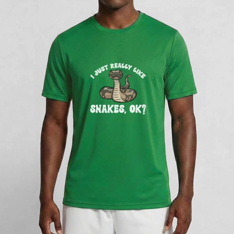 Ball Python Schlange Königspython Männer Funktions-T-Shirt