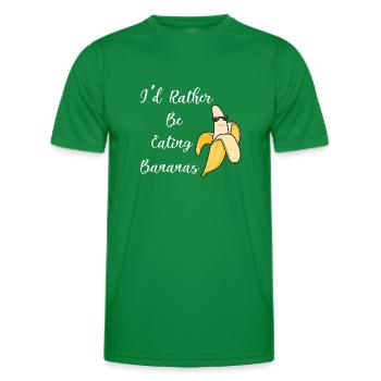 Lustiges Zitat „Bananen mit exotischen Früchten“ - Männer Funktions-T-Shirt - Kelly Green - Vorne - AI Model Male 178 dark (178cm)