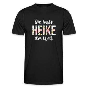 Heike - Männer Funktions-T-Shirt - Schwarz - Vorne - AI Model Male 178 dark (178cm)