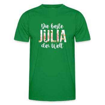 Vorname Julia - Männer Funktions-T-Shirt - Kelly Green - Vorne - AI Model Male 178 dark (178cm)
