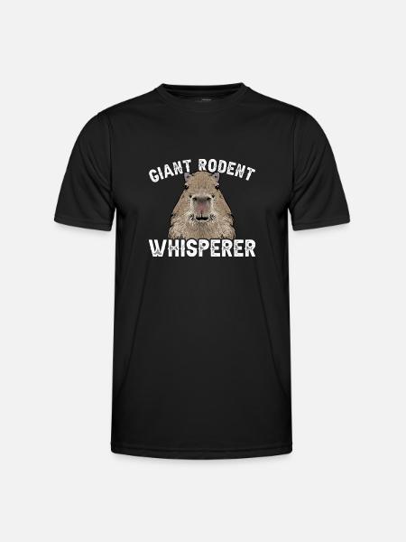 Capybara rodent - Men's Functional T-Shirt - black