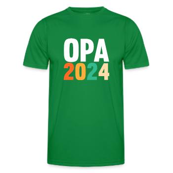Werdender Opa 2037 - Männer Funktions-T-Shirt - Kelly Green - Vorne - AI Model Male 178 dark (178cm)