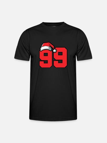99 Numéro Noël - T-shirt sport Homme - noir