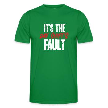 Infirmière de nuit - T-shirt sport Homme - vert - Devant - AI Model Male 178 dark (178cm)