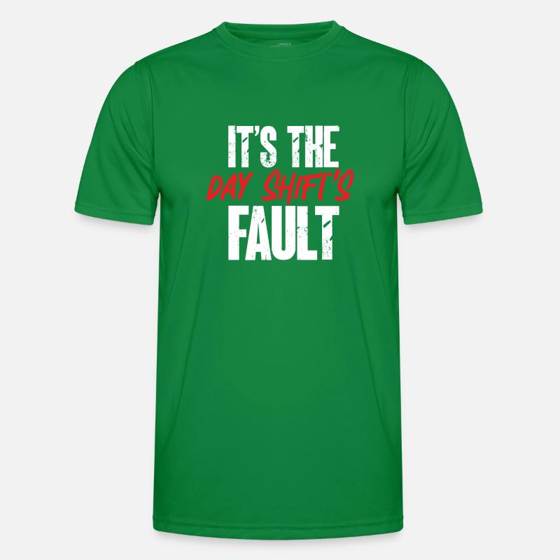Nachtschicht Krankenschwester Männer Funktions-T-Shirt