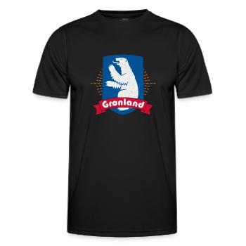 Grönland Dänemark Inuit Religion Thulemand - Männer Funktions-T-Shirt - Schwarz - Vorne - AI Model Male 178 dark (178cm)