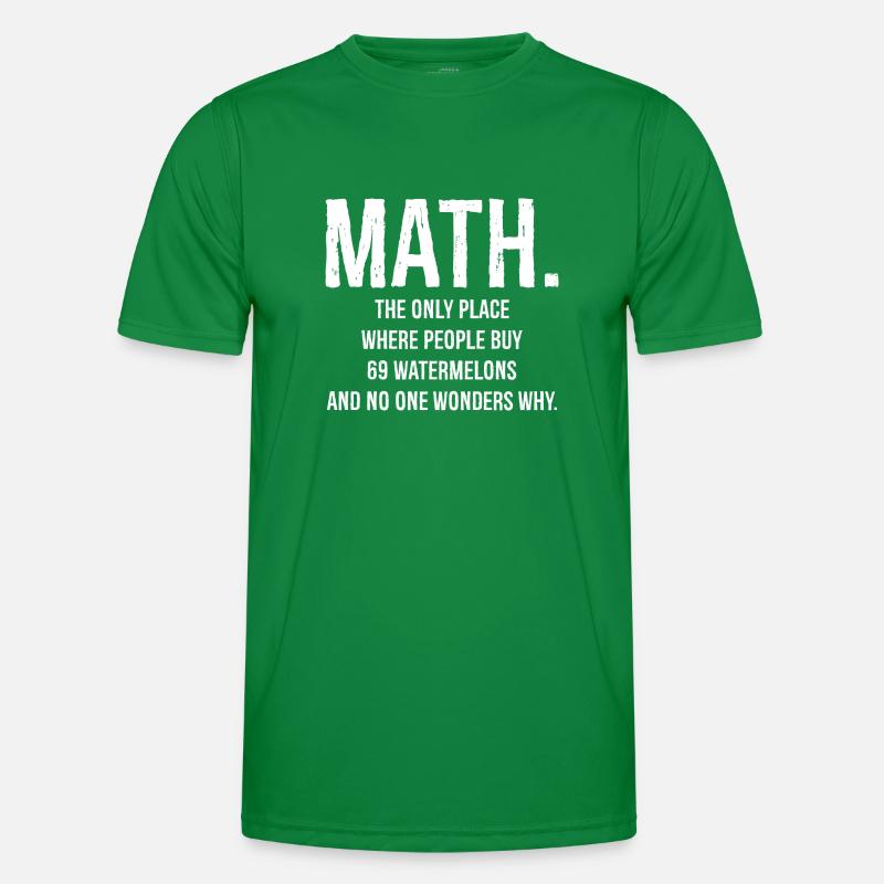 Chemise drôle math T-shirt sport Homme
