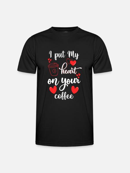 Barista Morning Muffle Bar - Men's Functional T-Shirt - black