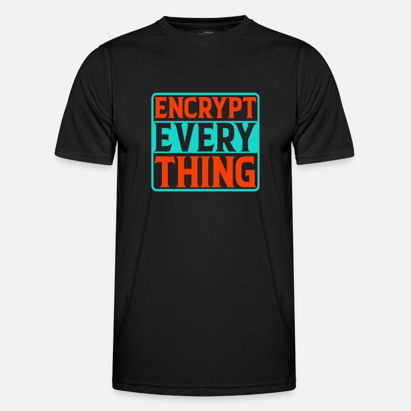 Encrypt Everything 4 - Men's Functional T-Shirt - black