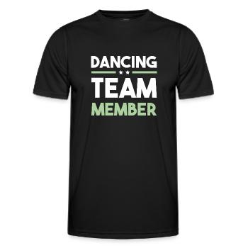 Dancing Team - Männer Funktions-T-Shirt - Schwarz - Vorne - AI Model Male 178 dark (178cm)