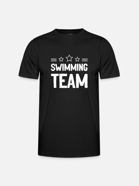 Swimming Team - Men's Functional T-Shirt - black