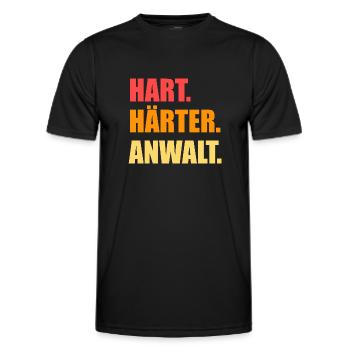 Jurist Anwalt - Männer Funktions-T-Shirt - Schwarz - Vorne - AI Model Male 178 dark (178cm)