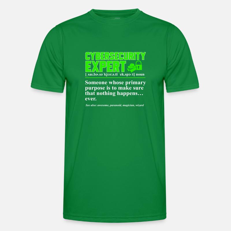 Cybersecurity Hacker IT-Sicherheit Männer Funktions-T-Shirt