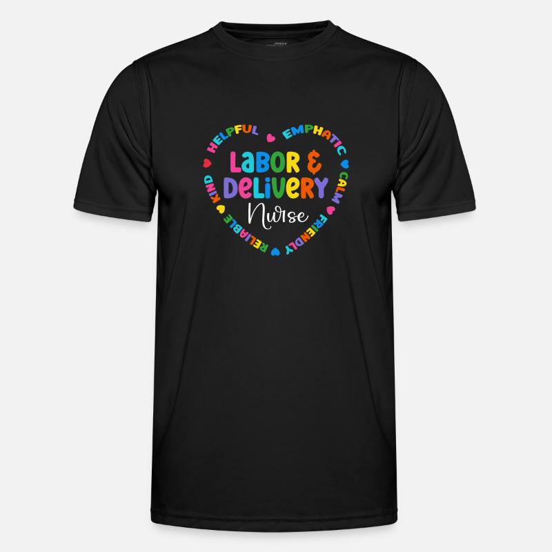 Krankenschwester Baby Entbindungsschwester Männer Funktions-T-Shirt