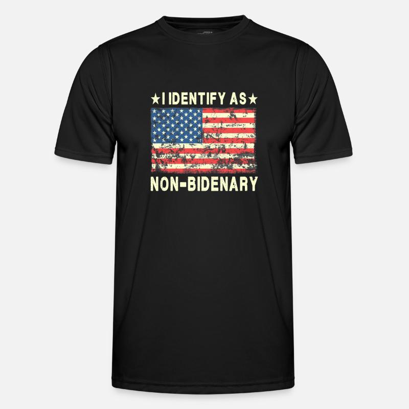 I Identify As Non-Bidenary - 2024 - Men's Functional T-Shirt - black