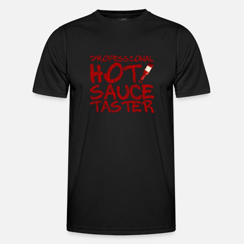 Professional Hot Sauce Button 3 - Men's Functional T-Shirt - black