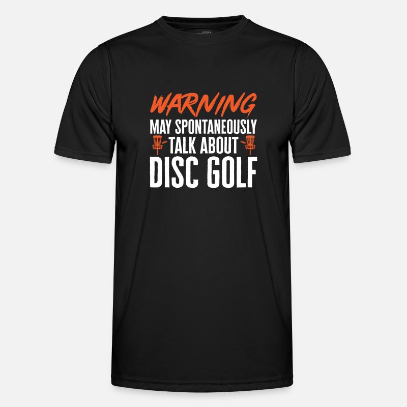 Discgolf Disc Golf Frisbee - Männer Funktions-T-Shirt - Schwarz
