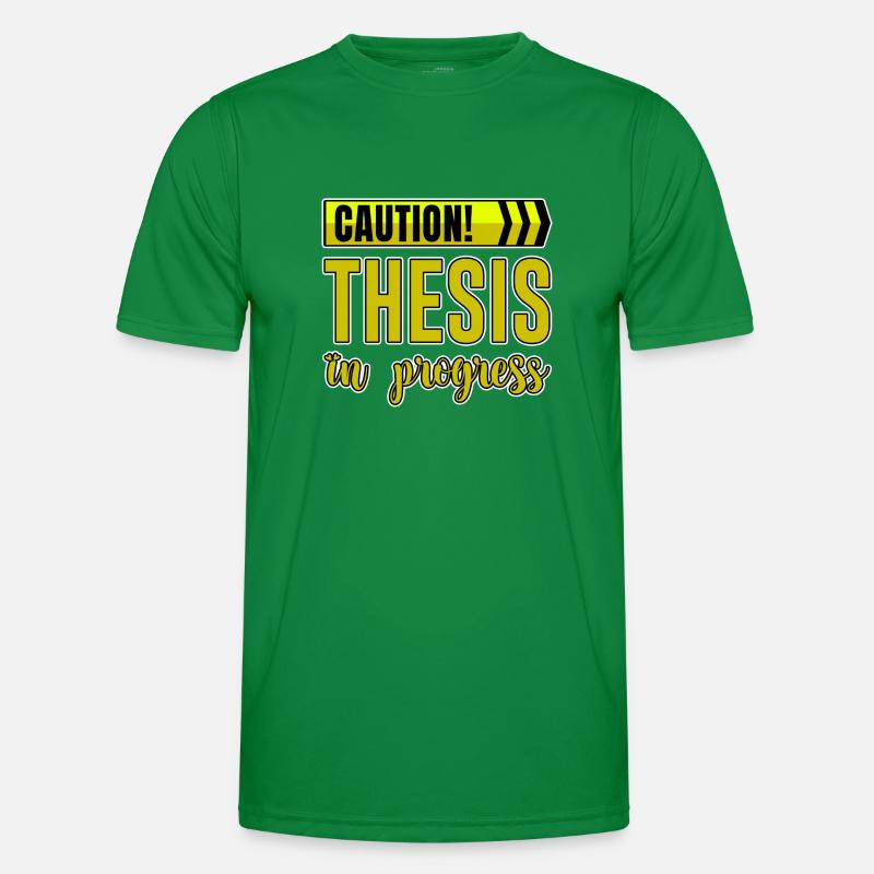 Caution Thesis In Progress 4 Men's Functional T-Shirt