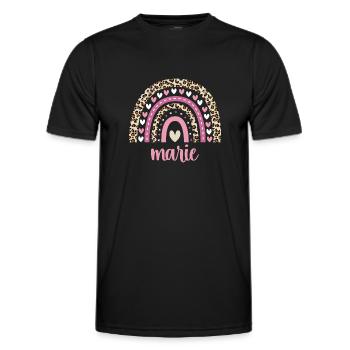 Marie Regenbogen Name Geburtstag Marie - Männer Funktions-T-Shirt - Schwarz - Vorne - AI Model Male 178 dark (178cm)