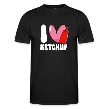 Ketchup Ketchup à la tomate - T-shirt sport Homme - noir - Devant - AI Model Male 178 dark (178cm)