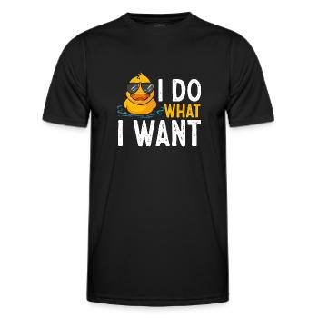 Rubber Duck Rubber Duck - Men's Functional T-Shirt - black - Front - AI Model Male 178 dark (178cm)