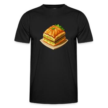 Baklava - türkische Süßspeise - Geschenk - Männer Funktions-T-Shirt - Schwarz - Vorne - AI Model Male 178 dark (178cm)