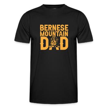 Bouvier bernois - T-shirt sport Homme - noir - Devant - AI Model Male 178 dark (178cm)