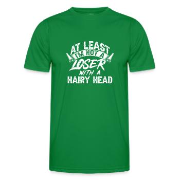 Bald Head Baldness Beard Bald Head - Men's Functional T-Shirt - kelly green - Front - AI Model Male 178 dark (178cm)