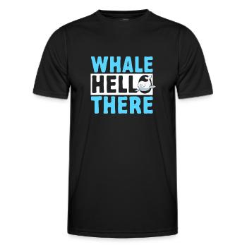 Weißwal Beluga Wal - Männer Funktions-T-Shirt - Schwarz - Vorne - AI Model Male 178 dark (178cm)
