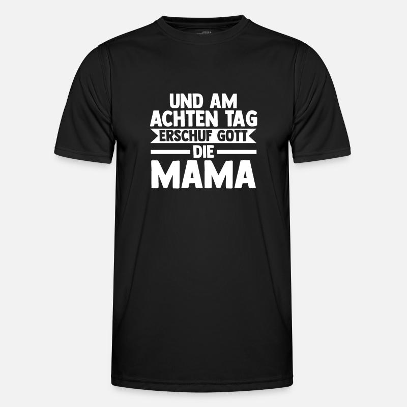 Mutter Mama - Männer Funktions-T-Shirt - Schwarz