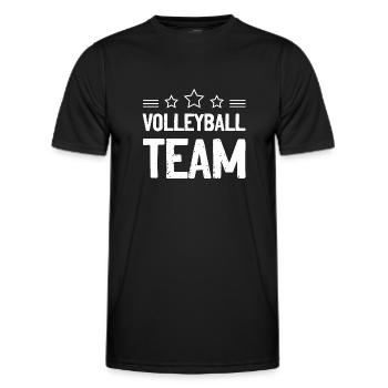 Volleyball Team - Männer Funktions-T-Shirt - Schwarz - Vorne - AI Model Male 178 dark (178cm)